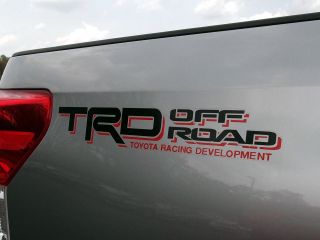 Toyota Tundra TRD Off Road Sticker Decal Red & Black