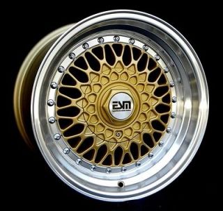   15 RS Wheels 4x100 ESM 002R OPEL GT VW BMW E30 E21 SCION XB HONDA