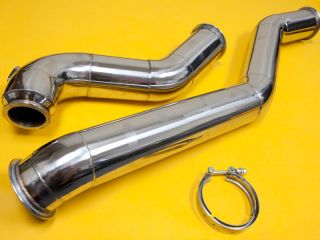 Toyota Supra Twin Turbo 2JZ GTE Stainless 4 Inch V Band Downpipe Mid 