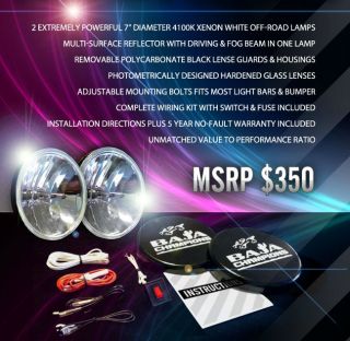   Bull Bar Driving Lights Kit w/ Black Covers (Fits Subaru Forester
