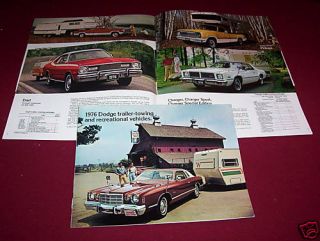 1976 DODGE CAR, TRUCK, VAN, CAMPERS, BROCHURE, CATALOG