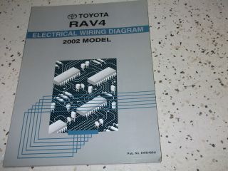 2002 Toyota RAV4 RAV 4 Electrical WIRING Service Shop Repair Manual 