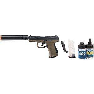 Walther P99 Extra Kit Airsoft Spring Pistol Dark Earth NEW