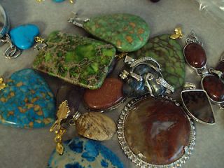 Genuine stone pendants 22 variations 984 MUSTSEE reduced FREE SHIP