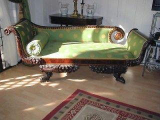 American Classical Empire Grecian Couch Recamier c.1820