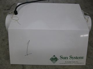 Sun System 6 HPS MH Grow Hydroponics Reflector Lights Lamp
