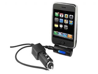   FM Radio Transmitter Car Charger For iPhone 4 4S iPod Nano 9924