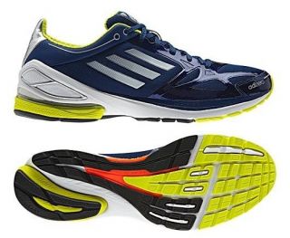 New Adidas adiZero F50 2.0 Mens Shoes Dark Blue White Gray Yellow 