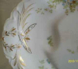   ~Havila​nd Limoges~gold wreathes, palms~H&Co France~china platter