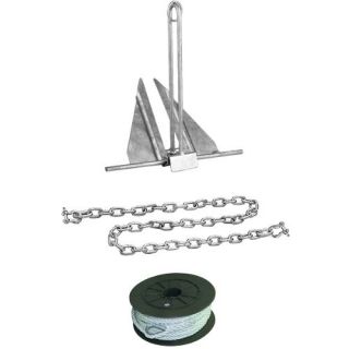 10E Galvanized Slip Ring Utility Anchor Kit for Boats 20 to 24 Feet 