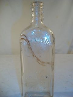 Antique early 1900s Creomulsion Glass MEDICINE BOTTLE (large Bottle)