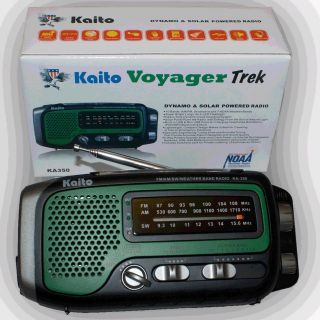 Kaito KA350 Voyager Trek Solar Crank Battery Radio