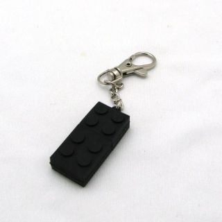 Black 4GB Capacity PVC Plastic Lego keychain USB 2.0 Flash Drives 