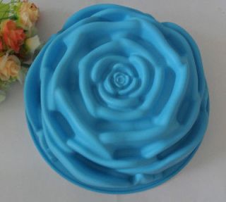 Silicone Rose Flower Shape Bakeware Baking Mold JELLY Cake Pan