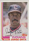 1982 Topps Stickers 175 Jorge Orta Indians