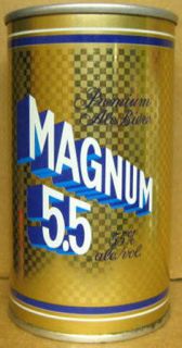 MAGNUM 5.5 ALE ss Beer CAN, Carling OKeefe, CANADA, Grade 1