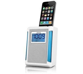   Colortunes iP40WV iPod/iPhone Alarm Clock Radio (White) 100 240V NIB