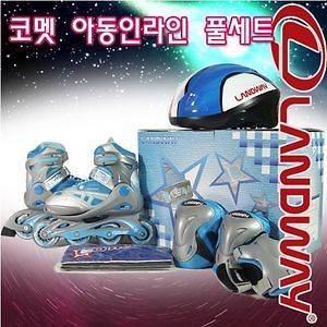   Hmall Korea New Blue Kids Children Youth INLINE SKATES Rollerblade SET