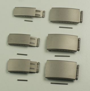   TITANIUM BUCKLE 3 fold & adjustable bracelet watch clasp 10mm   20mm