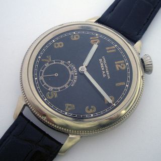 Rare Military Uhrenfabrik BUREN A.G. Wristwatch A. LUNSER BERLIN.
