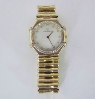 Ladies Jean Lassale 18k Yellow Gold and Diamond Watch