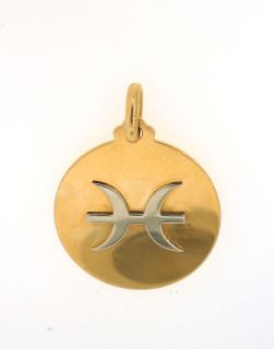 FABULOUS STYLISH YELLOW GOLD PISCES ASTROLOGICAL SIGN BY BULGARI