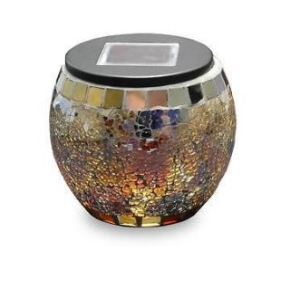 Mosaic Globe Solar Jars