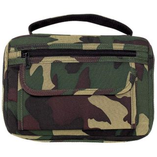 New Camo Green Nylon Holy Bible Cover Protective Book Case Camouflage 