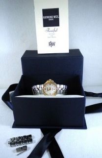 Raymond Weil Ladies Parsifal 9900 Two Tone Mother of Pearl and Diamond 