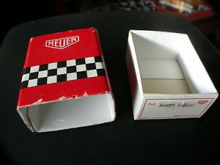HEUER TIMER STOPWATCH RED RACING BOX, CASE HEUER MONTE CARLO TIMER 