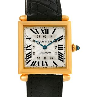 Cartier Tank Obus 18k Yellow Gold Mecanique Watch W1527551