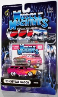 65 CHEVELLE WAGON 1/64 Muscle Machines NEW