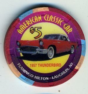 Flamingo Laughlin American Classic Car 1957 T Bird Casino Chip A+ 
