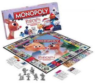   RUDOLPH RED NOSE REINDEER 4 GAMES MONOPOLY, OPERATION, MEMORY, PUZZLE
