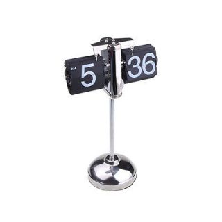    Mechan​ical Retro Digital Flip Page Clock Gear Stand Table Clock