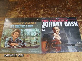 pc lot vintage JOHNNY CASH LP 33 record albums
