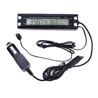 Digital LCD Clock in/out door CAR Thermometer Monitor