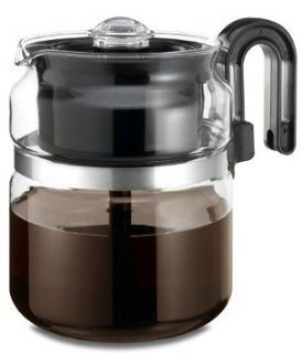 Medelco 8 Cup Glass Stovetop Coffee Maker Percolator