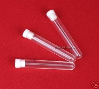 200 L tube Polystyrene Test Tubes 12x75mm with Caps Ship from USA