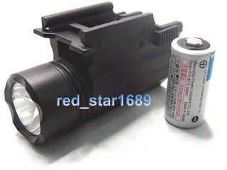 QD CREE LED Flashlight f/Pistol Glock 17 19 20 21 22 23 Weaver/Picatin 