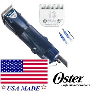 Oster TURBO A5 1 Speed Clipper & 10 CRYOGEN X blade PET DOG CAT HORSE 