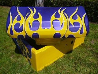 CLUB CAR DS GOLF CART CUSTOM FLAMES PAINT FRONT+ REAR BODY COWL Any 
