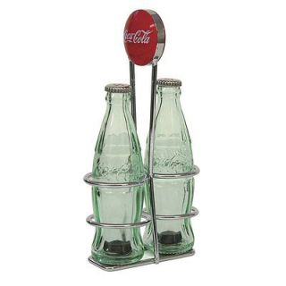 TableCraft Coca Cola / Coke Bottle Salt & Pepper Shakers with Rack