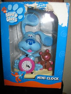 BLUES CLUES Character Mini Clock Toy Figure PVC