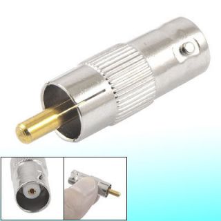 BNC Female to RCA Male RF Coaxial Connector Adapter for CCTV Camera