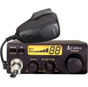 COBRA 19 DX IV 40 Channel Compact CB Radio, 19DXIV; with Microphone,PA 