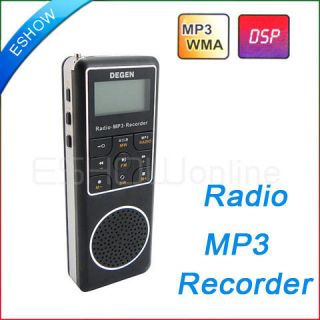 DEGEN Digital Recorder Radio Receiver FM Stereo MW SW AM  Player 
