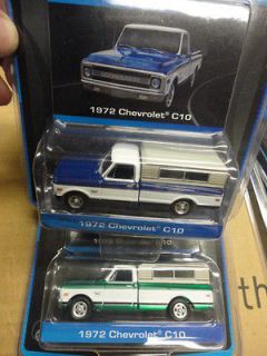   1972 Chevrolet C10 Pickup Truck With Camper Shell Green Machine Set