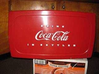 Nice Vintage All Metal Coca Cola Cooler With Tray