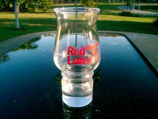 RED LOBSTER DRINK GLASS BOILED MAINE LOBSTER LOGO LIBBEY GLASS 